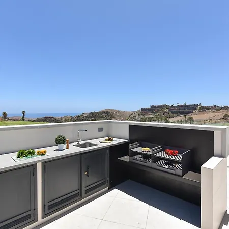 Villa Villa Salobre Terraza Uno Luxury Retreat In Gran Canaria Private Outdoor Pool Bbq Facilities Shaded Outdoor Dining Area Salobre Golf Resort *